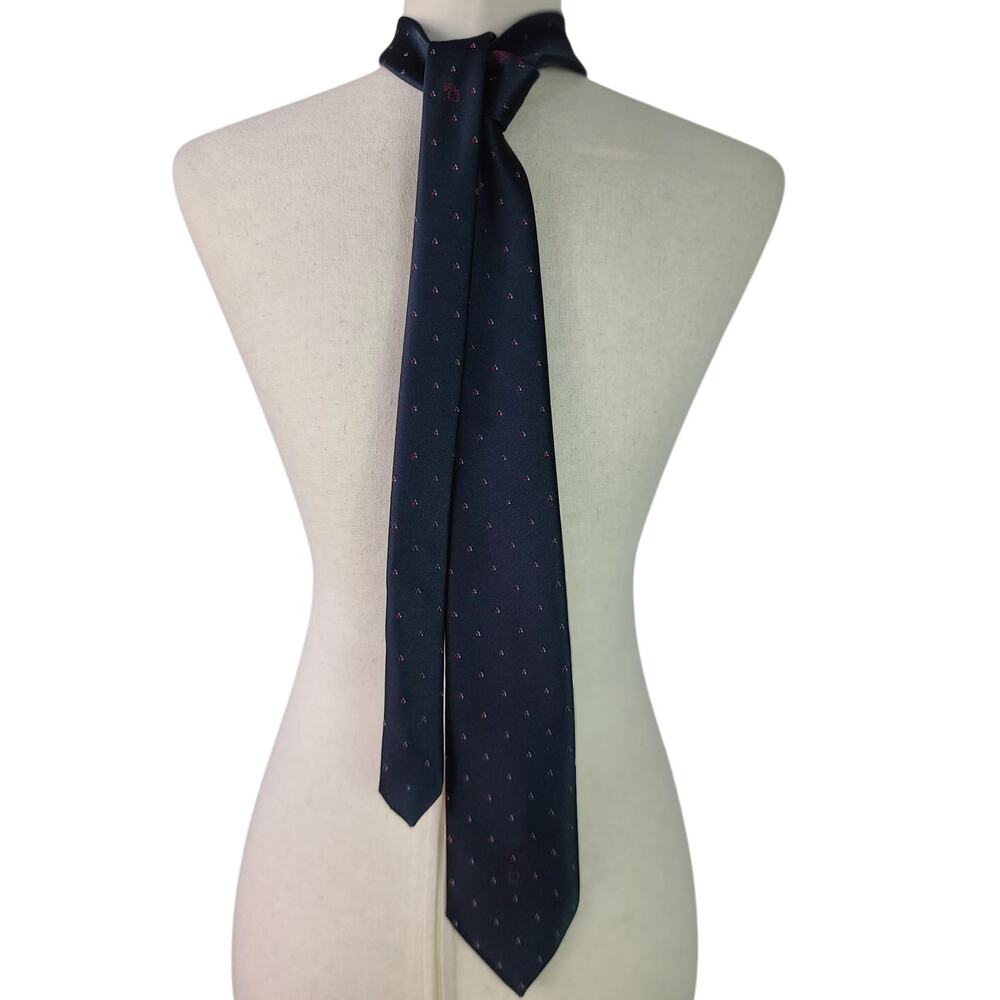 Christian Dior Gray Red White Men's Tie